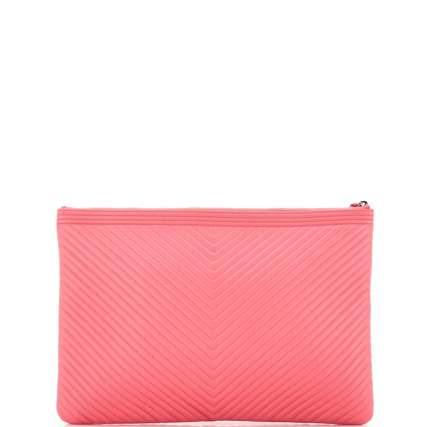 Boy O Case Clutch Chevron Lambskin Large
