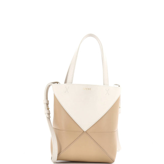 Puzzle Fold Tote Leather Mini