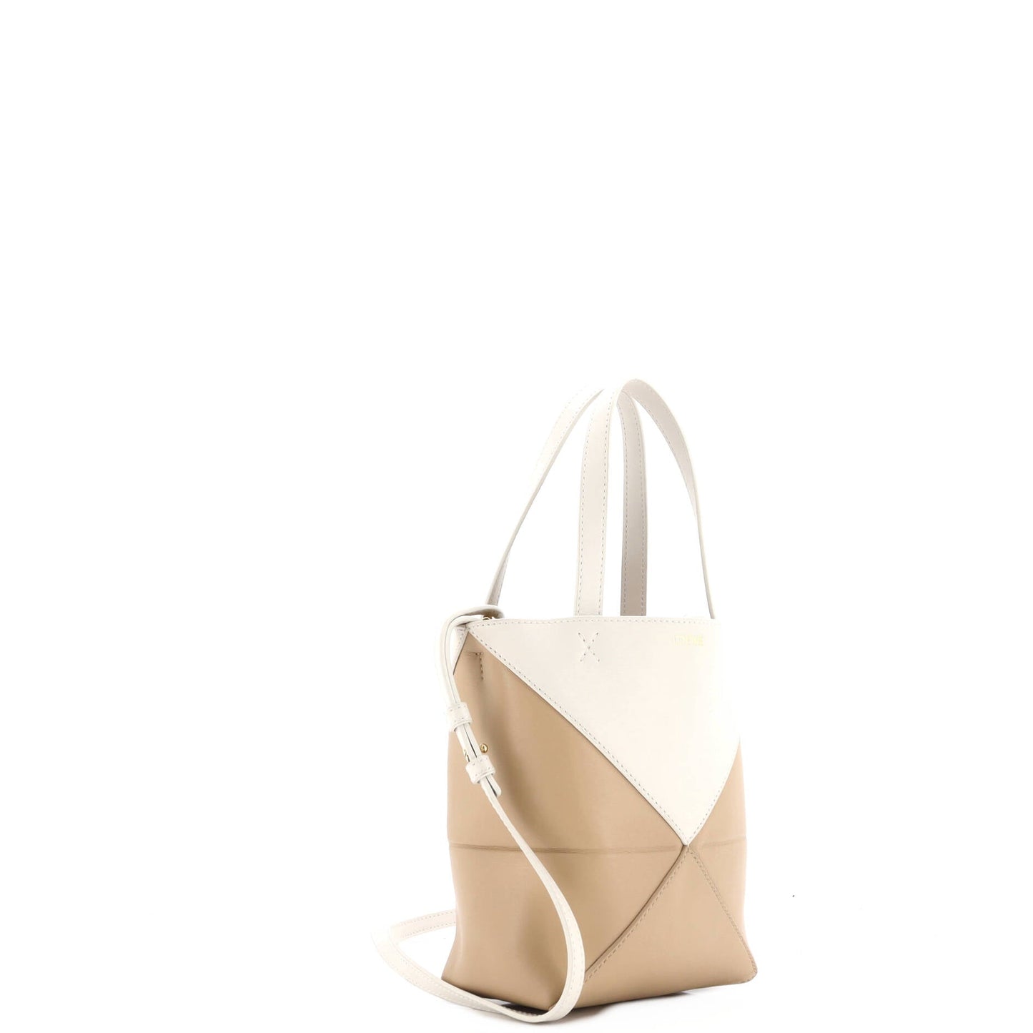 Puzzle Fold Tote Leather Mini