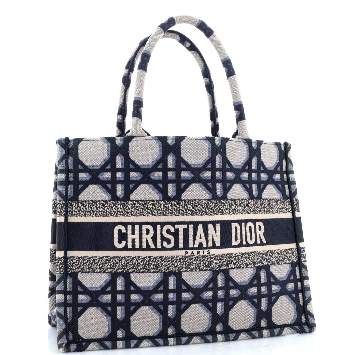 Book Tote Macrocannage Canvas Medium