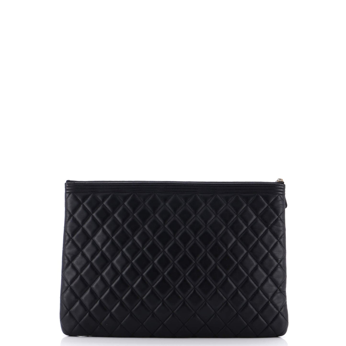 Boy O Case Clutch Quilted Lambskin Large