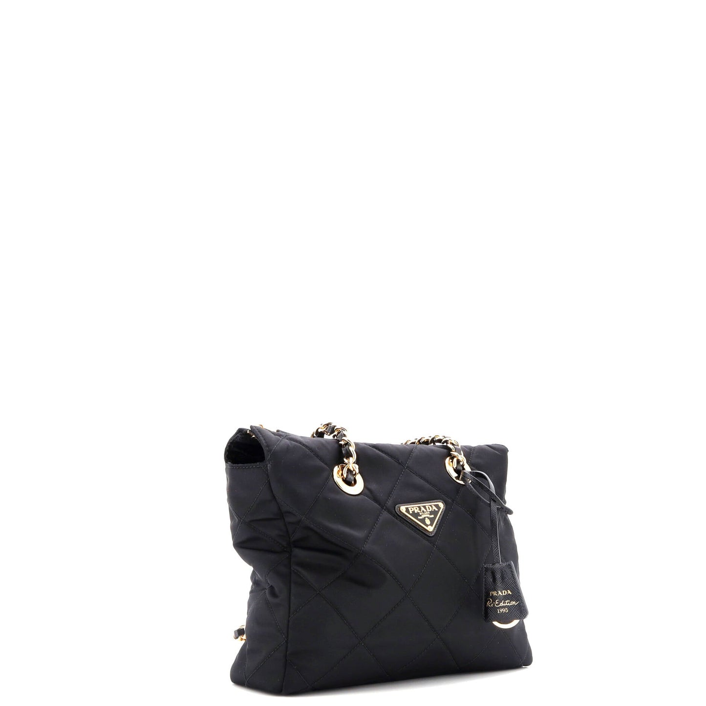 Re-Edition 1995 Chain Tote Quilted Re-Nylon Small