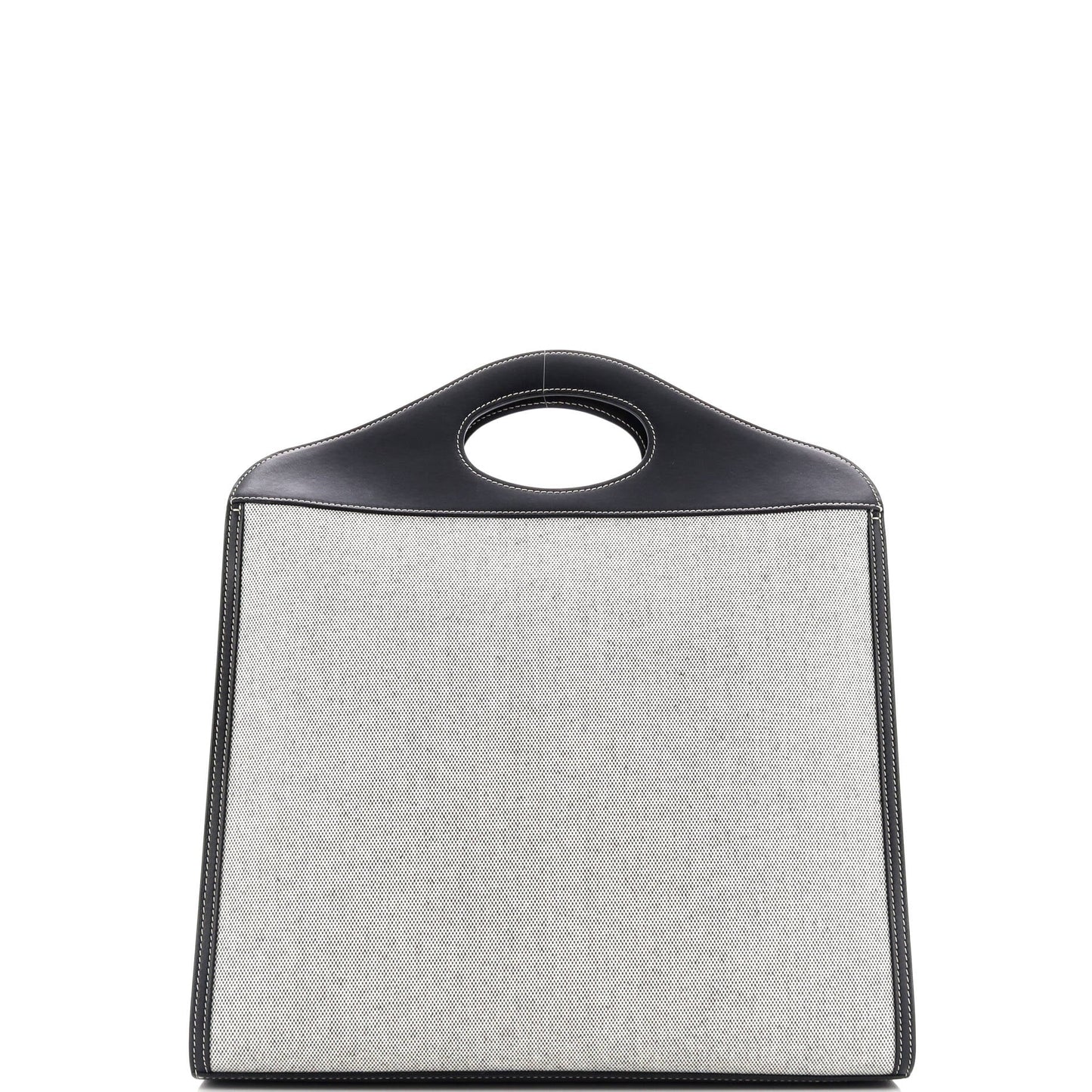 Logo Pocket Tote Canvas with Leather Medium