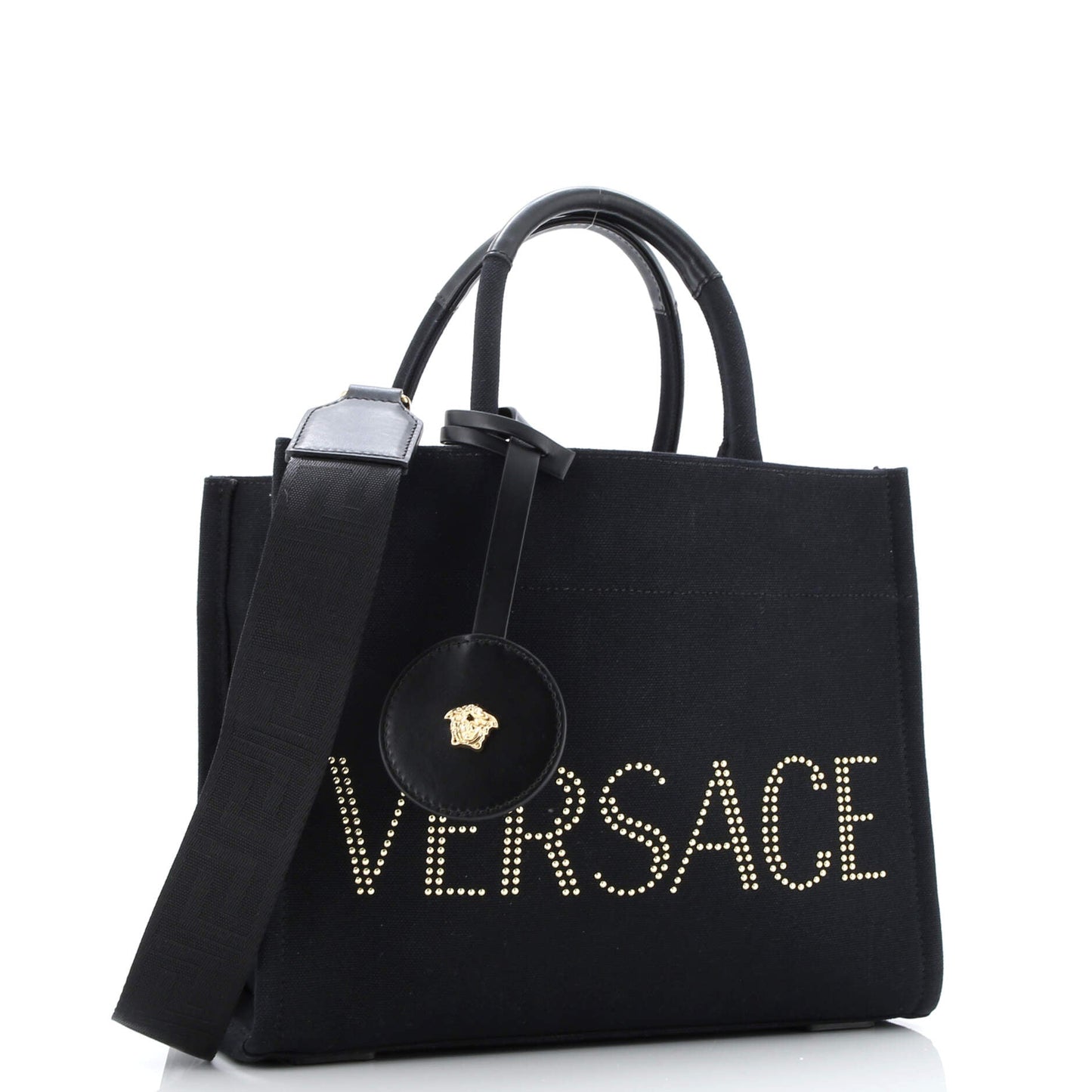 La Medusa Tote Studded Canvas Medium