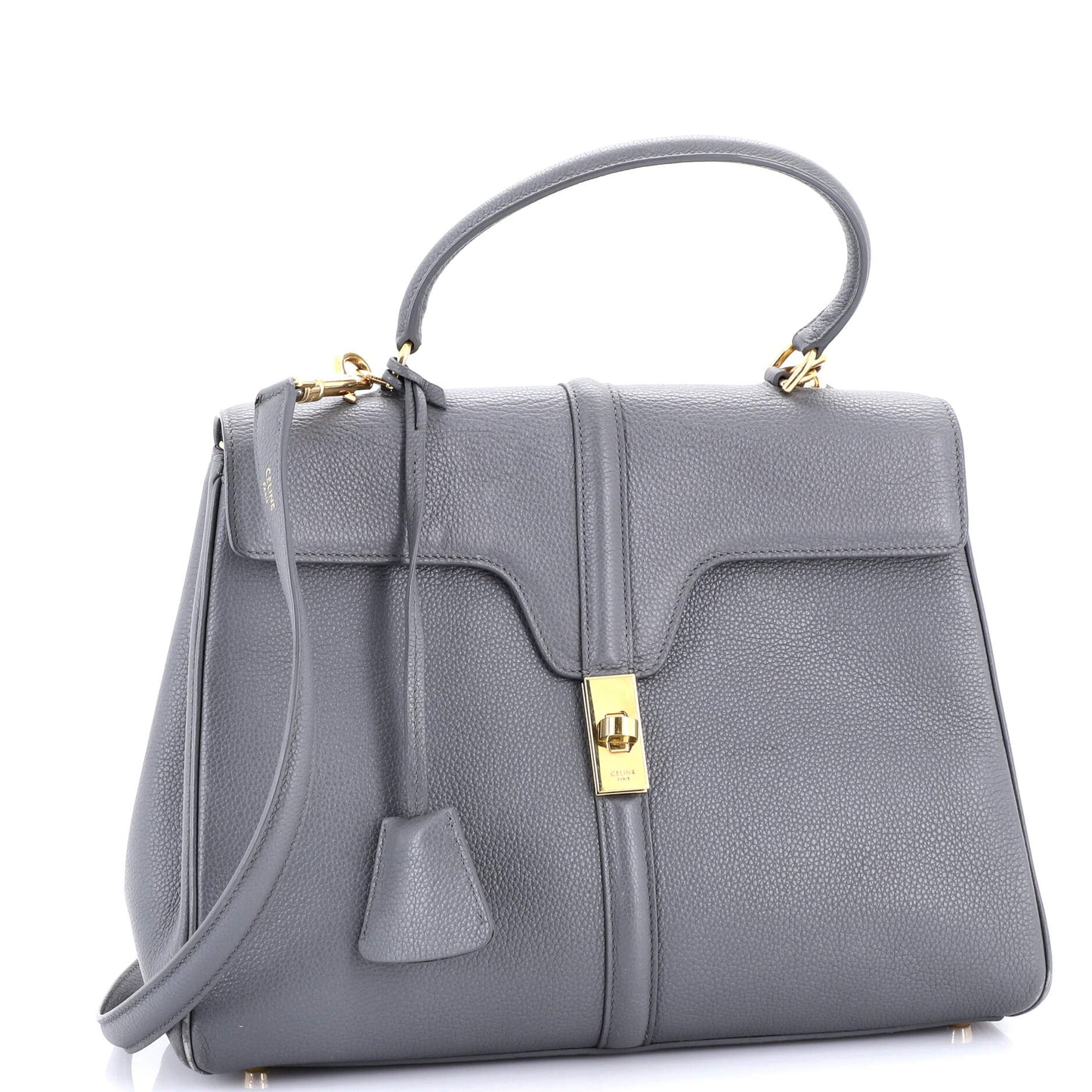 16 Top Handle Bag Grained Calfskin Medium