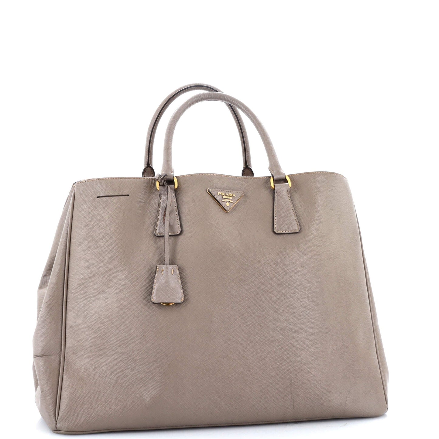 Double Zip Lux Tote Saffiano Leather XL