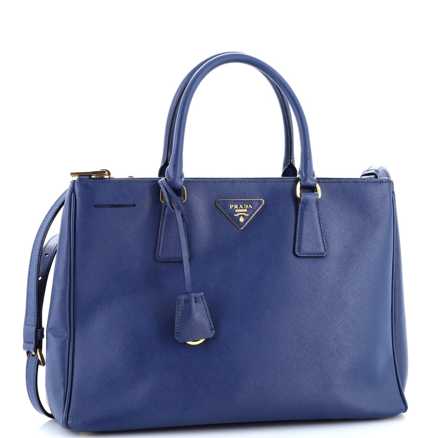 Double Zip Lux Tote Saffiano Leather Large