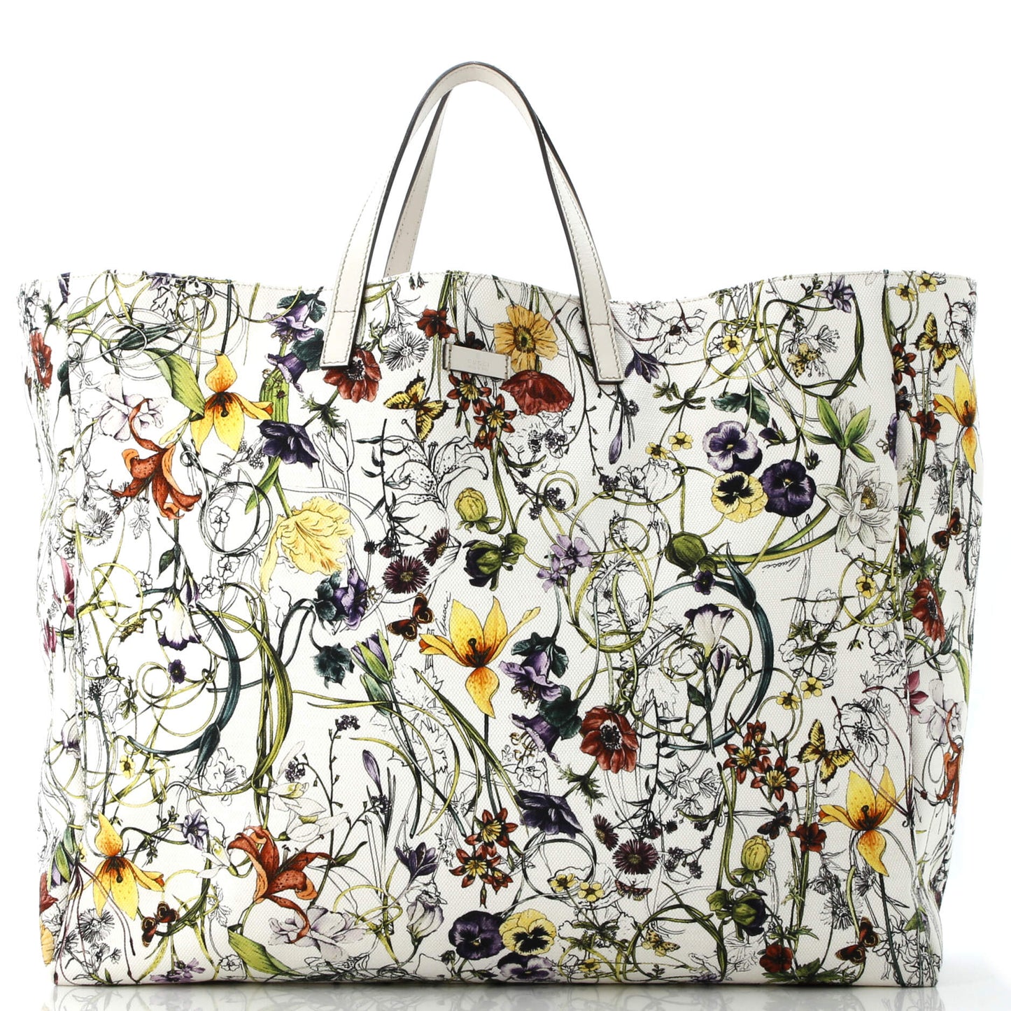 Open Tote Flora Canvas Large