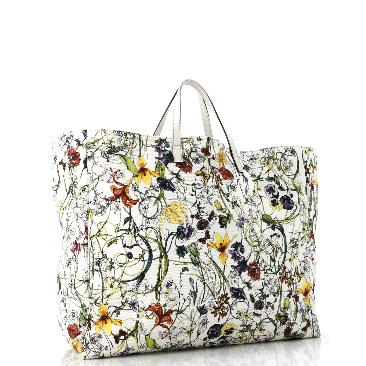 Open Tote Flora Canvas Large