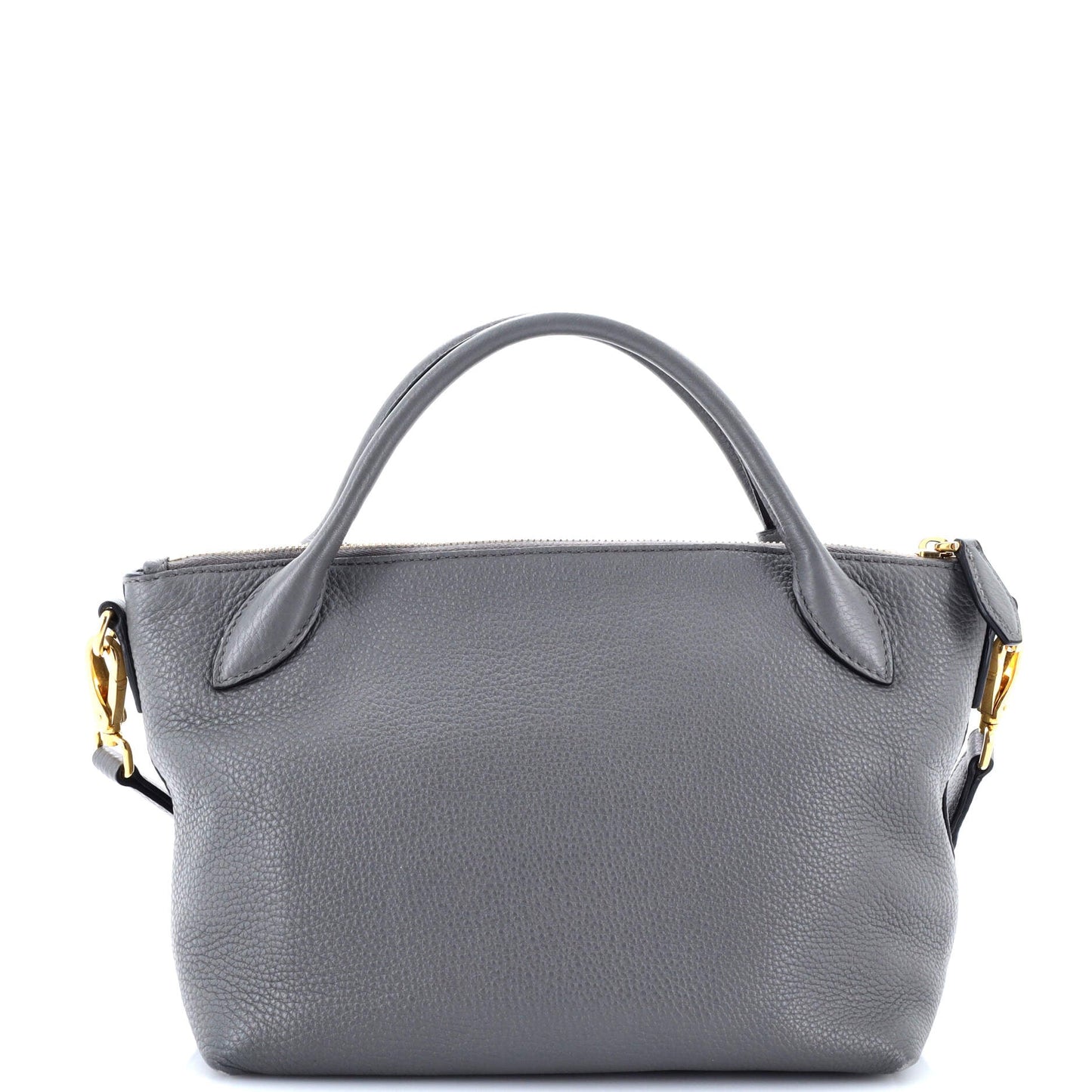 Dual Strap Zip Tote Vitello Daino Small