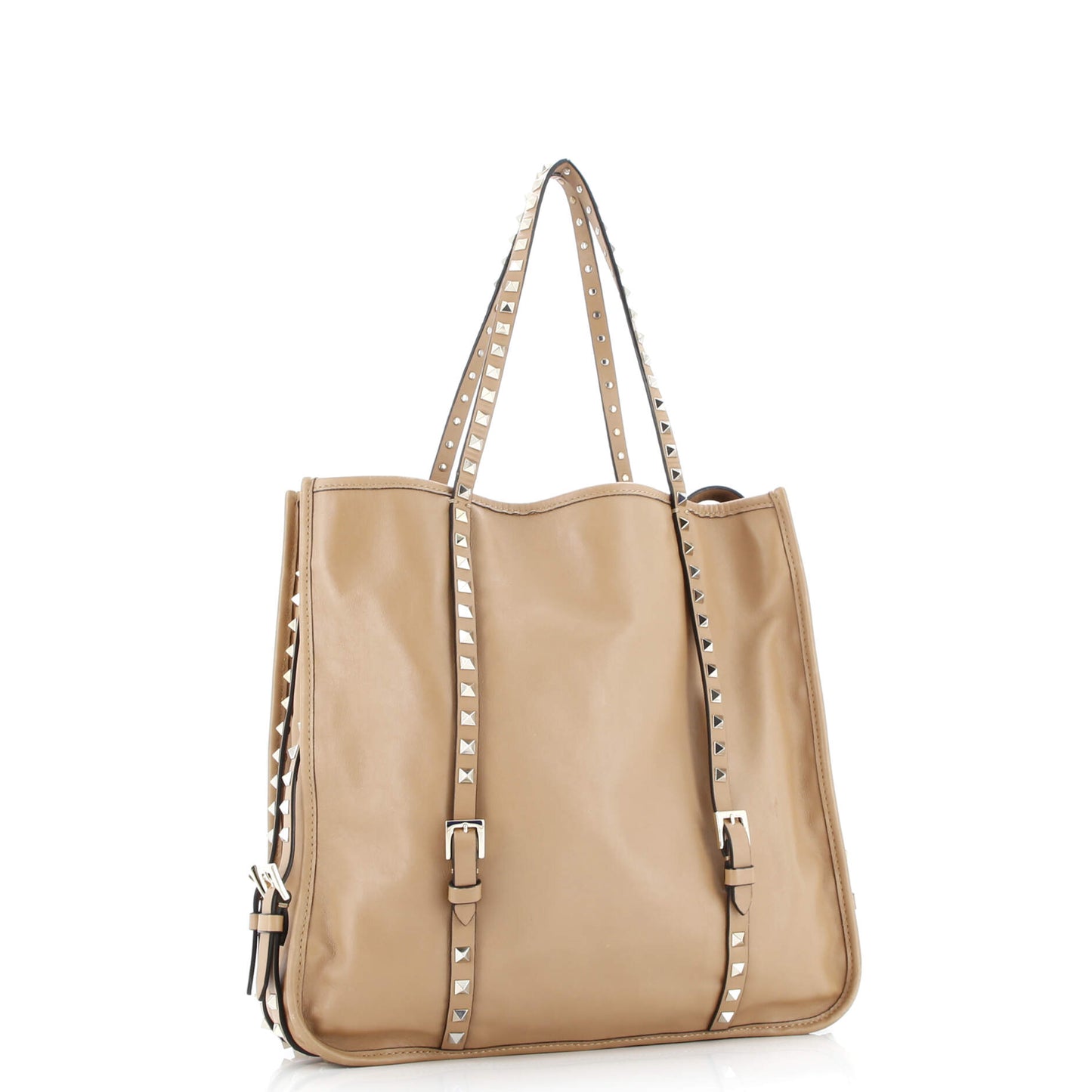 Rockstud Belted Tote Soft Leather Medium