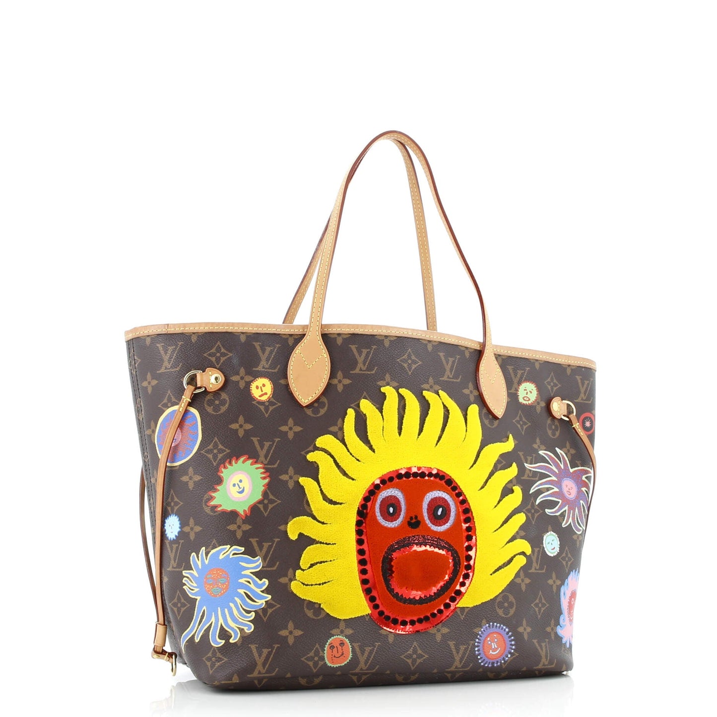 Neverfull NM Tote Yayoi Kusama Embroidered My Eternal Soul Monogram Canvas MM