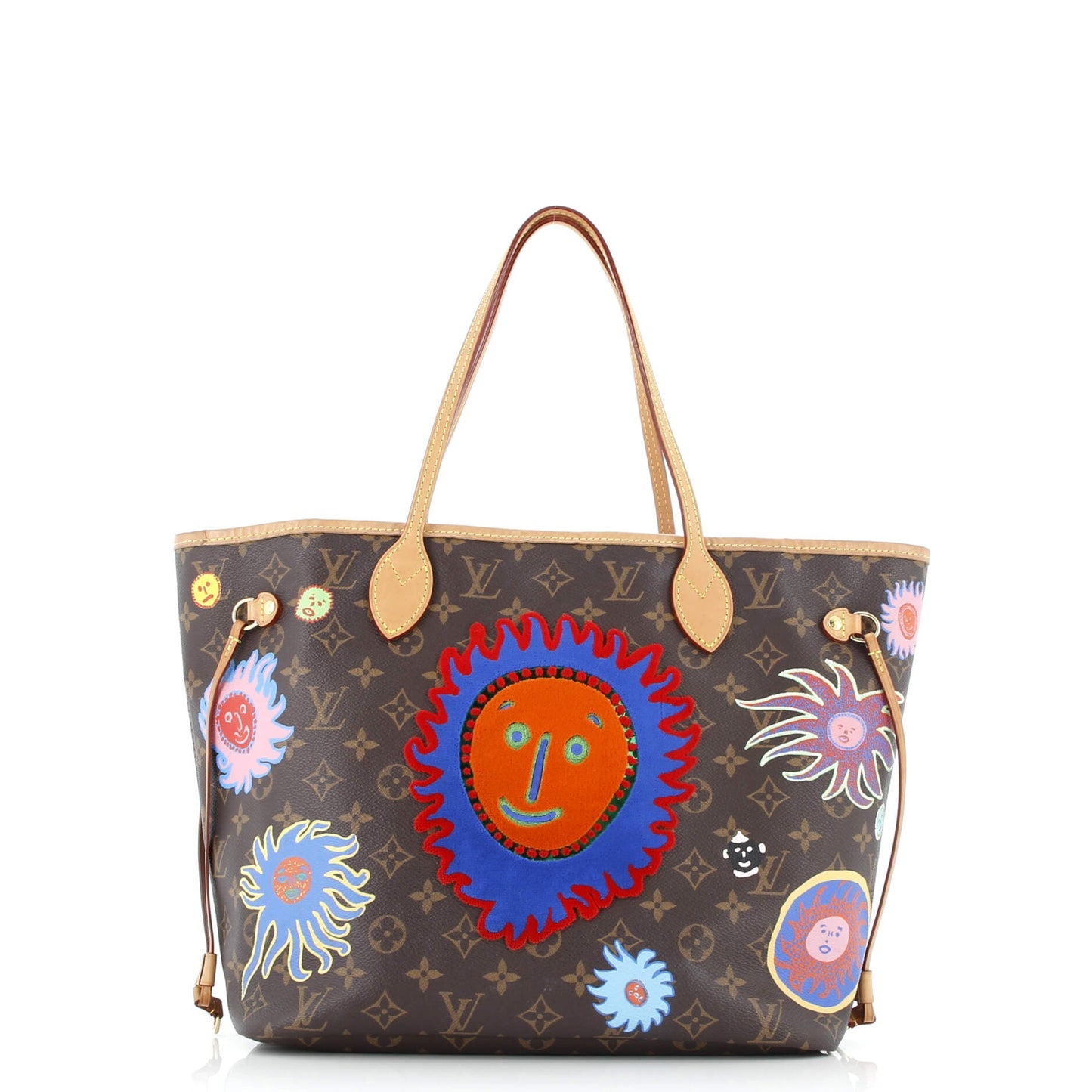 Neverfull NM Tote Yayoi Kusama Embroidered My Eternal Soul Monogram Canvas MM