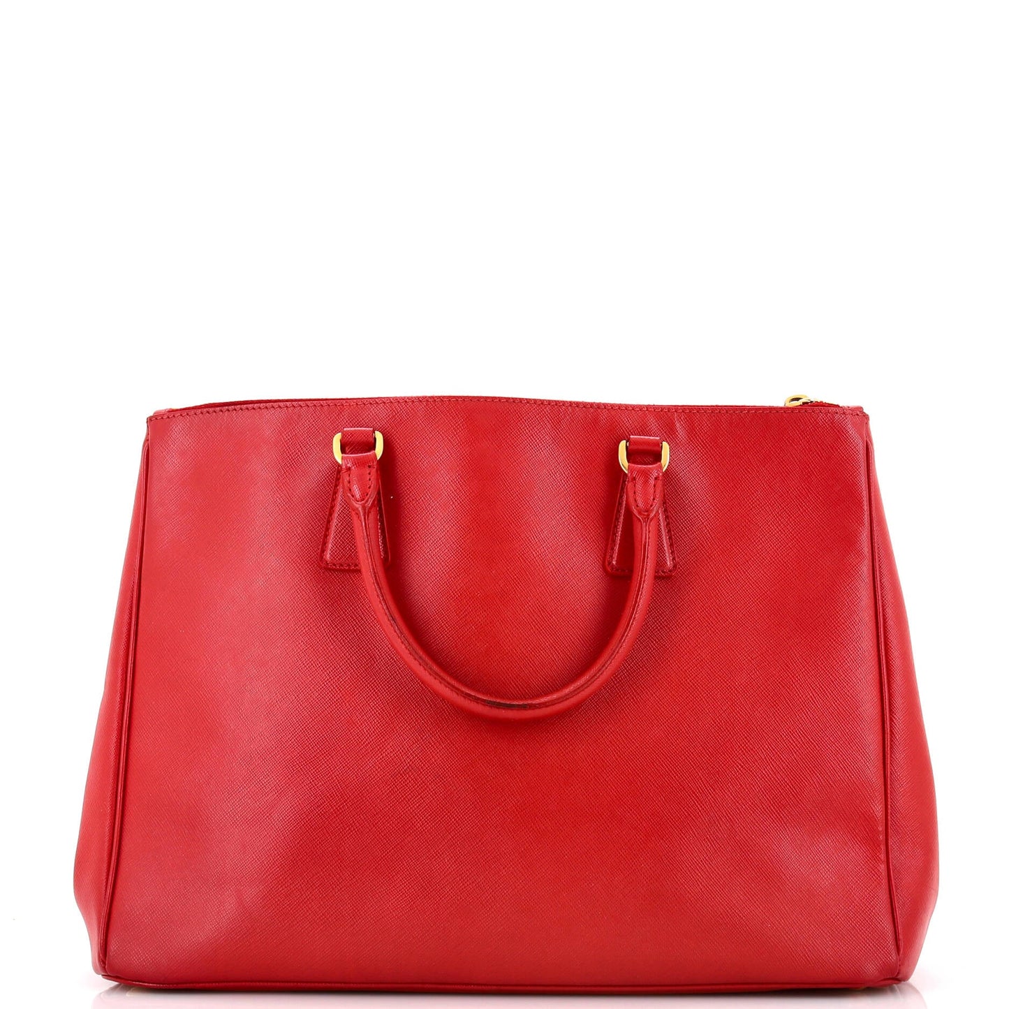 Double Zip Lux Tote Saffiano Leather Large