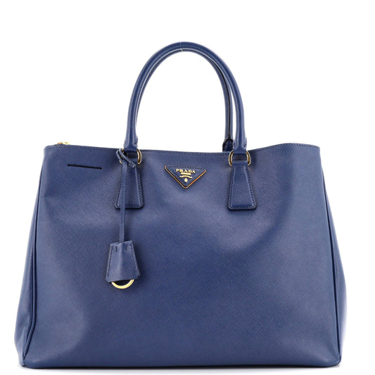 Double Zip Lux Tote Saffiano Leather Large