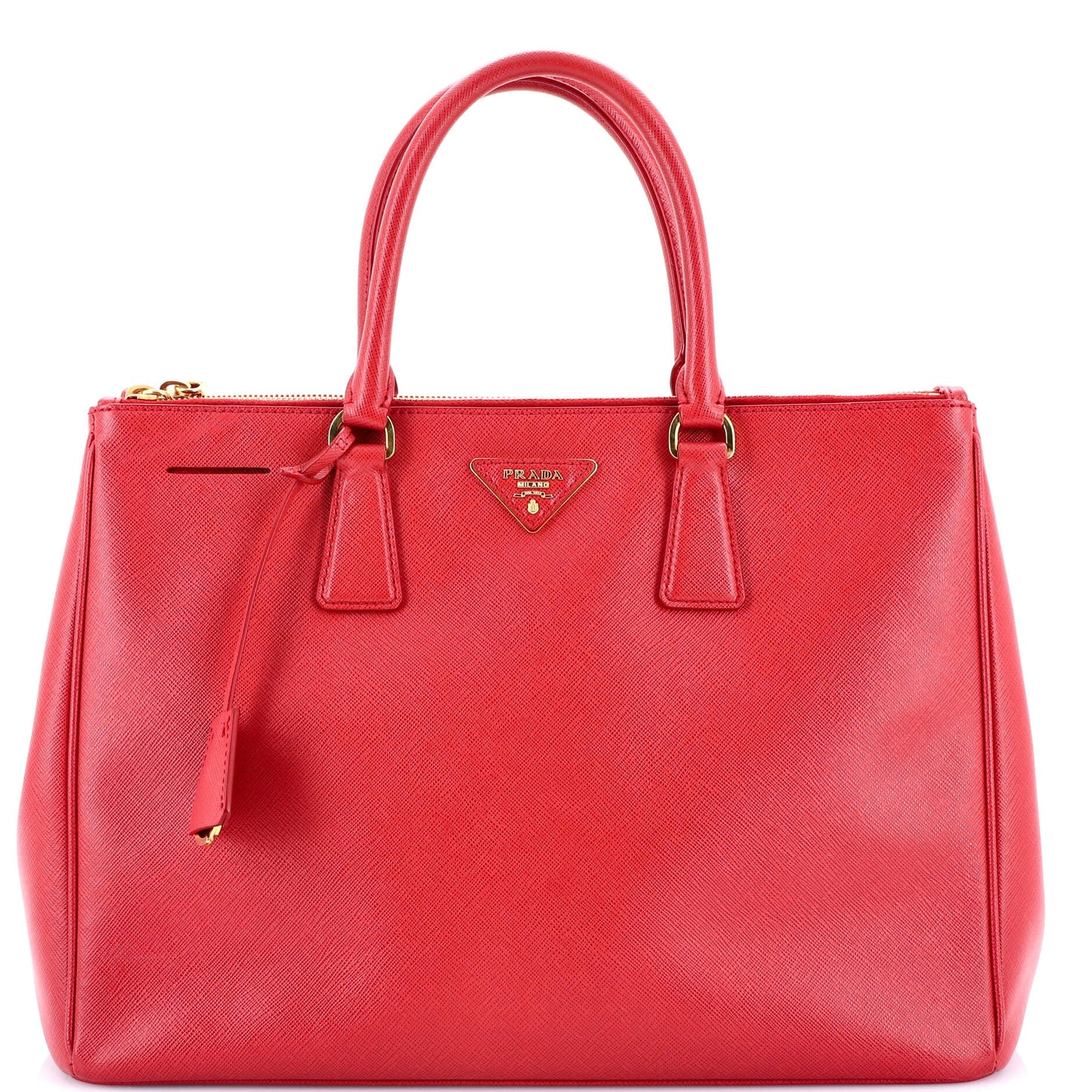 Double Zip Lux Tote Saffiano Leather Medium