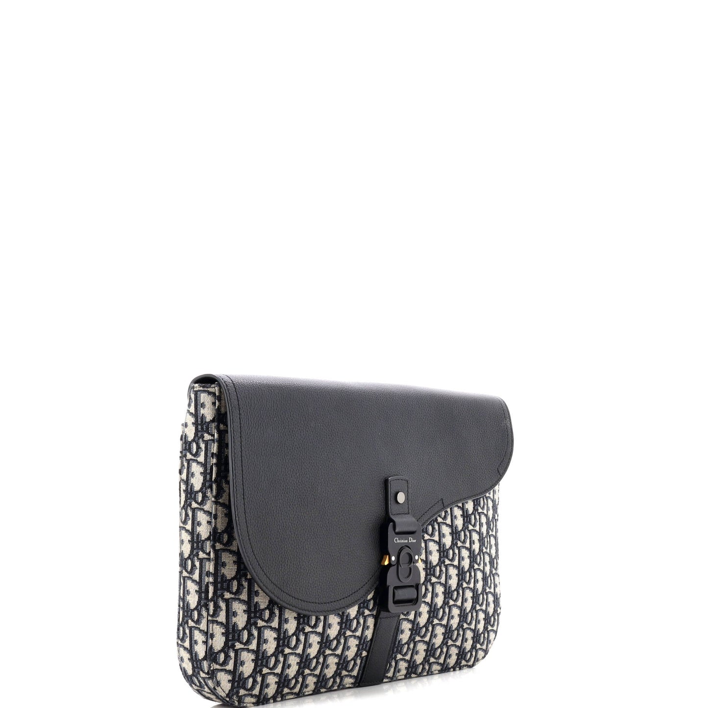 Saddle A4 Clutch Oblique Canvas and Leather