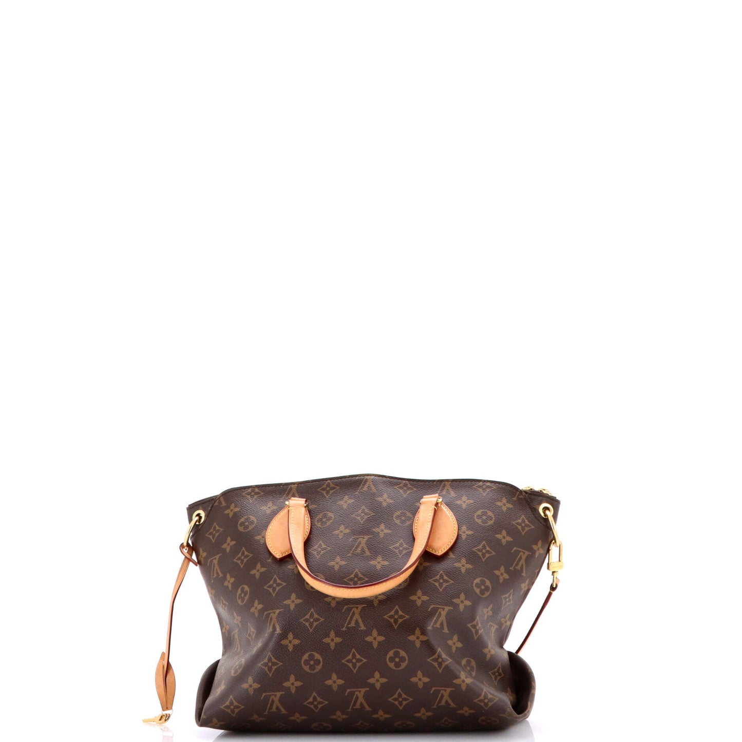 Flower Zipped Tote Monogram Canvas MM