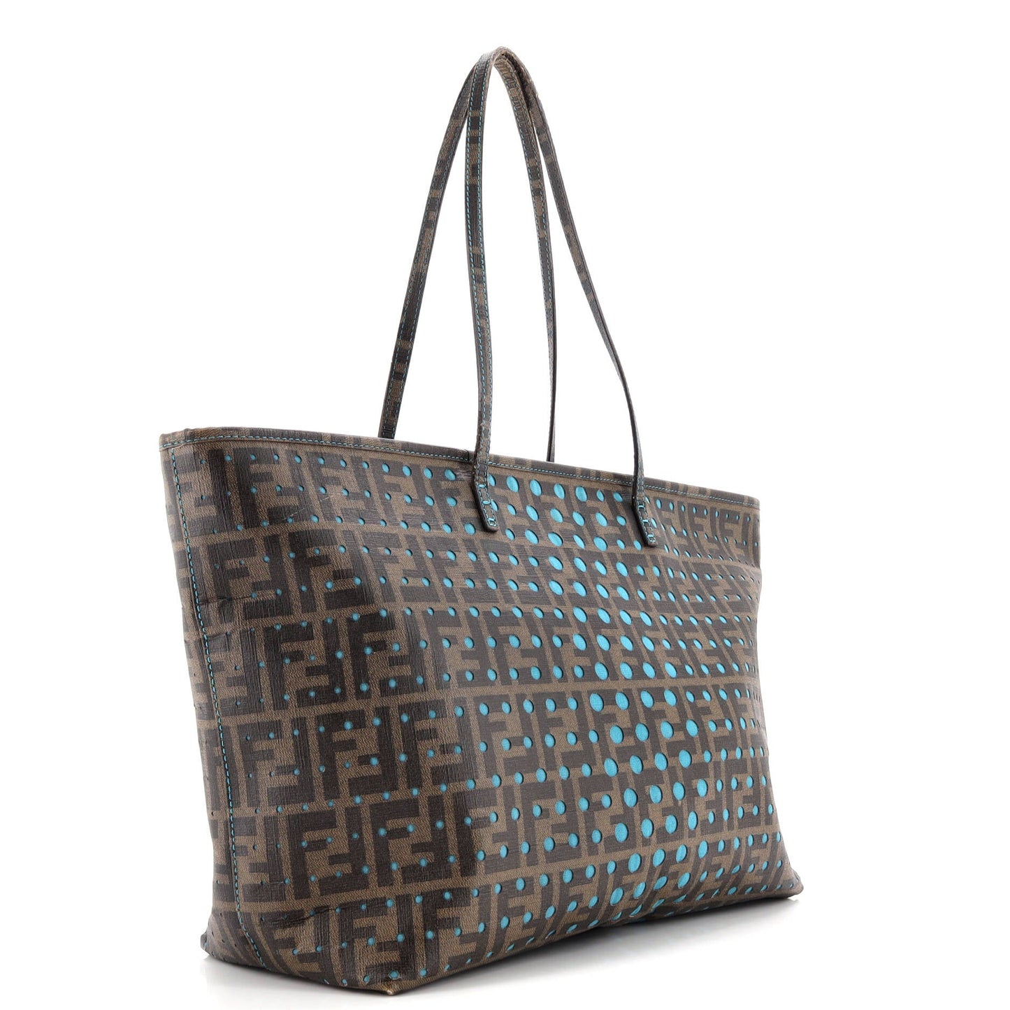 Roll Tote Perforated Zucca Canvas Large