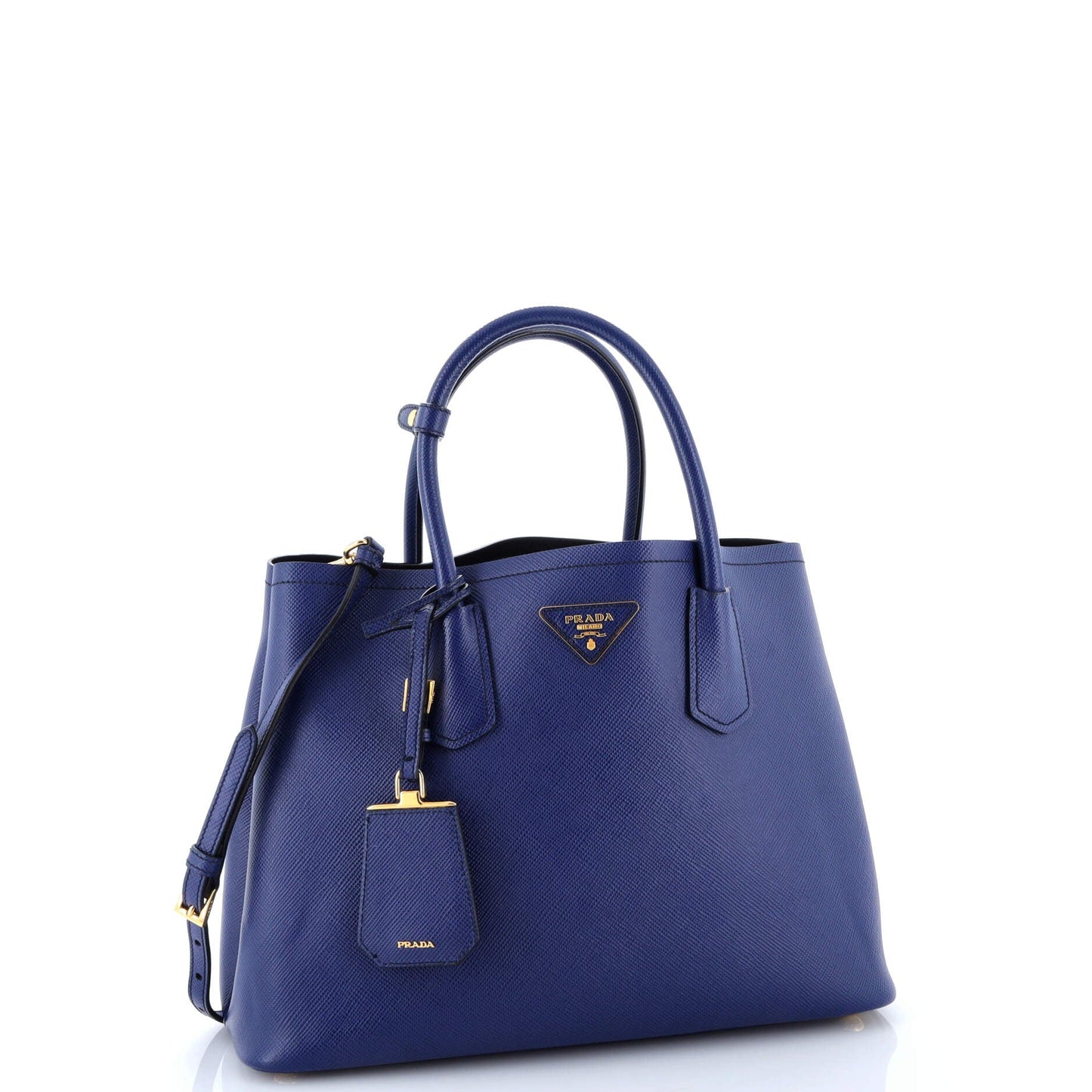 Cuir Double Tote Saffiano Leather Medium