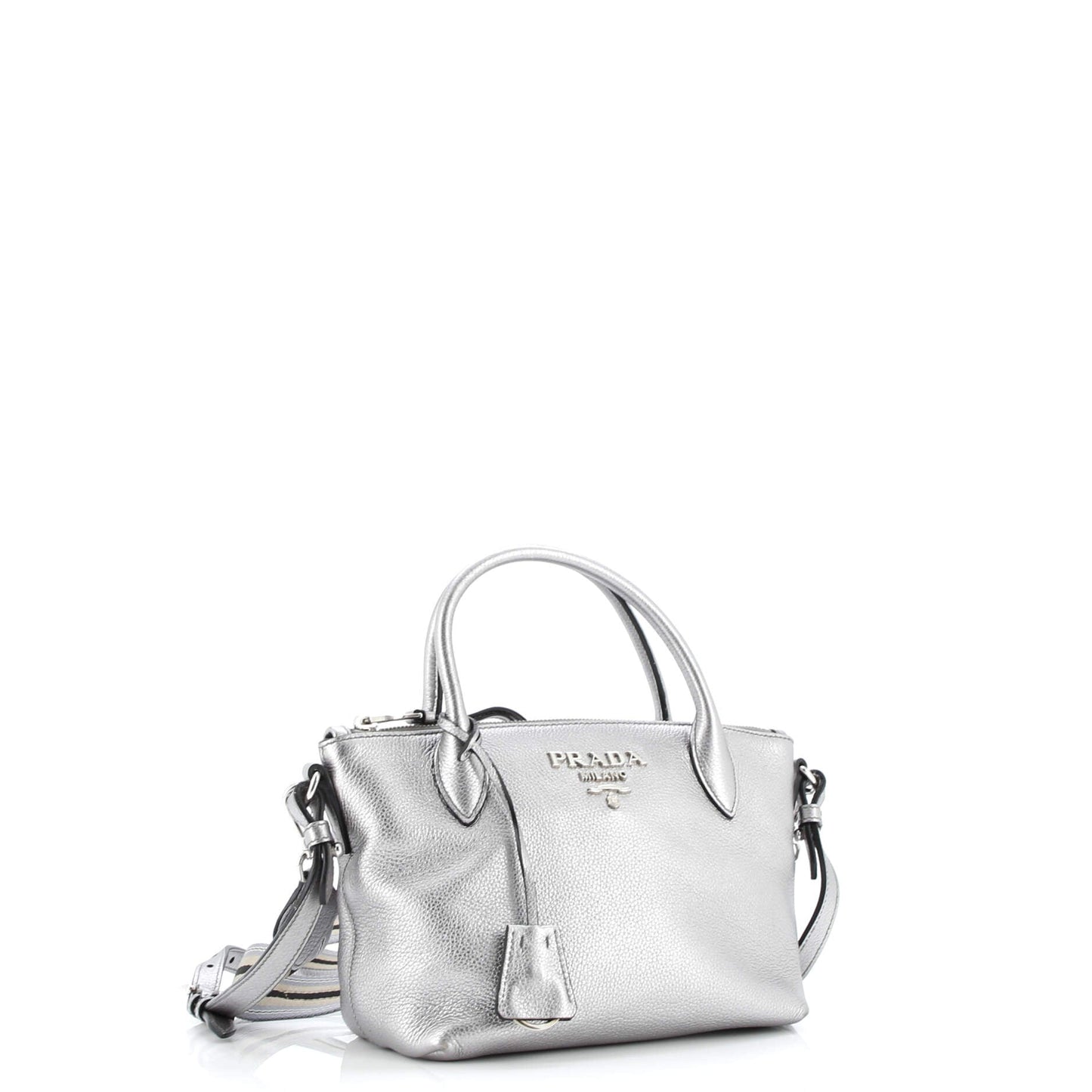 Dual Strap Zip Tote Vitello Daino Small