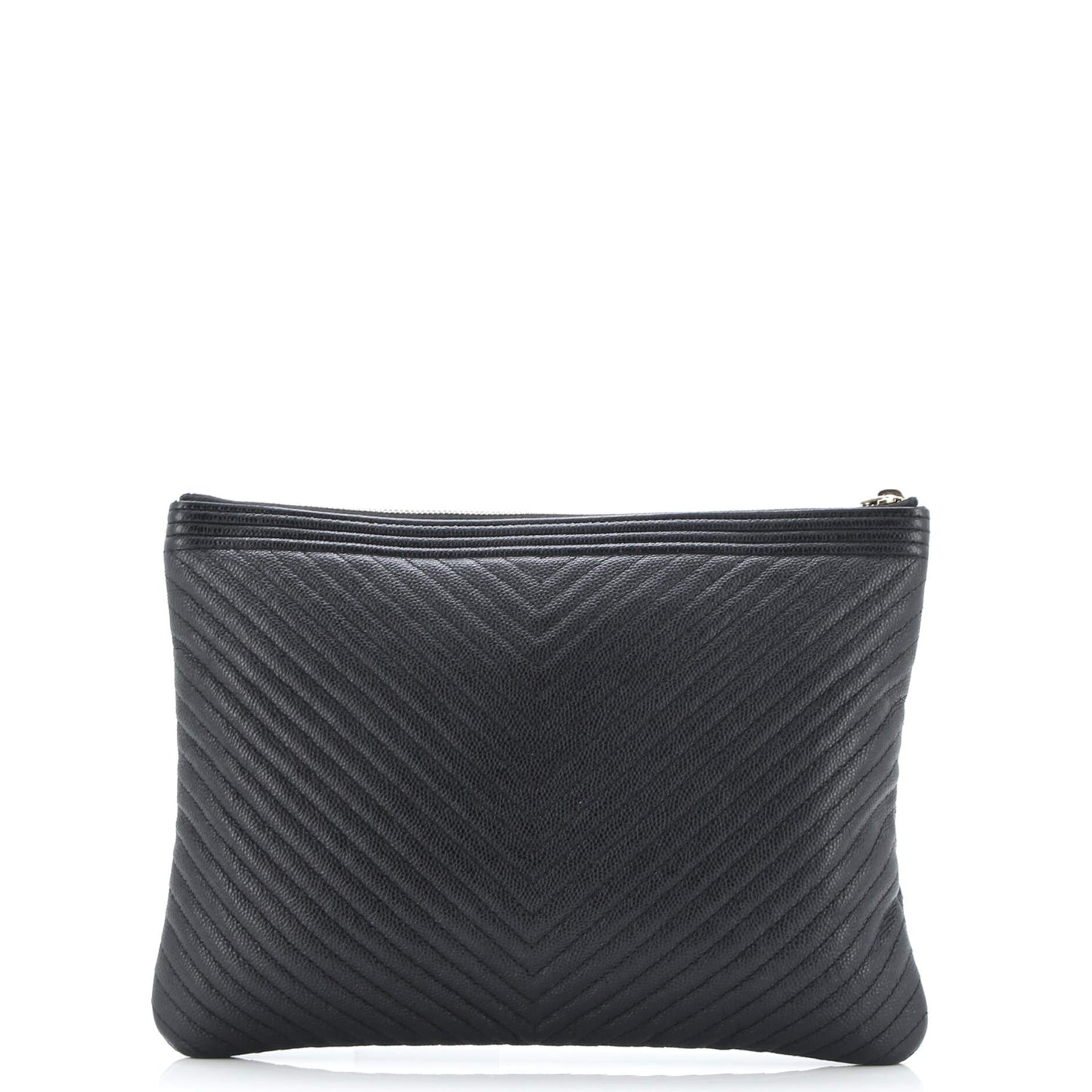 Boy O Case Clutch Chevron Caviar Medium