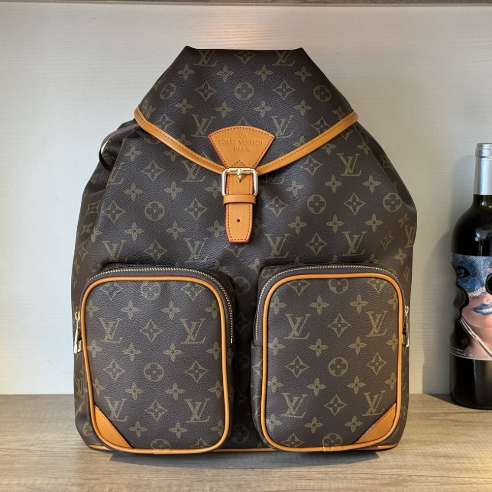 LOUIS VUITTON MONTSOURIS CARGO BACKPACK MONOGRAM ARCHIVE BROWN 39CM M14015