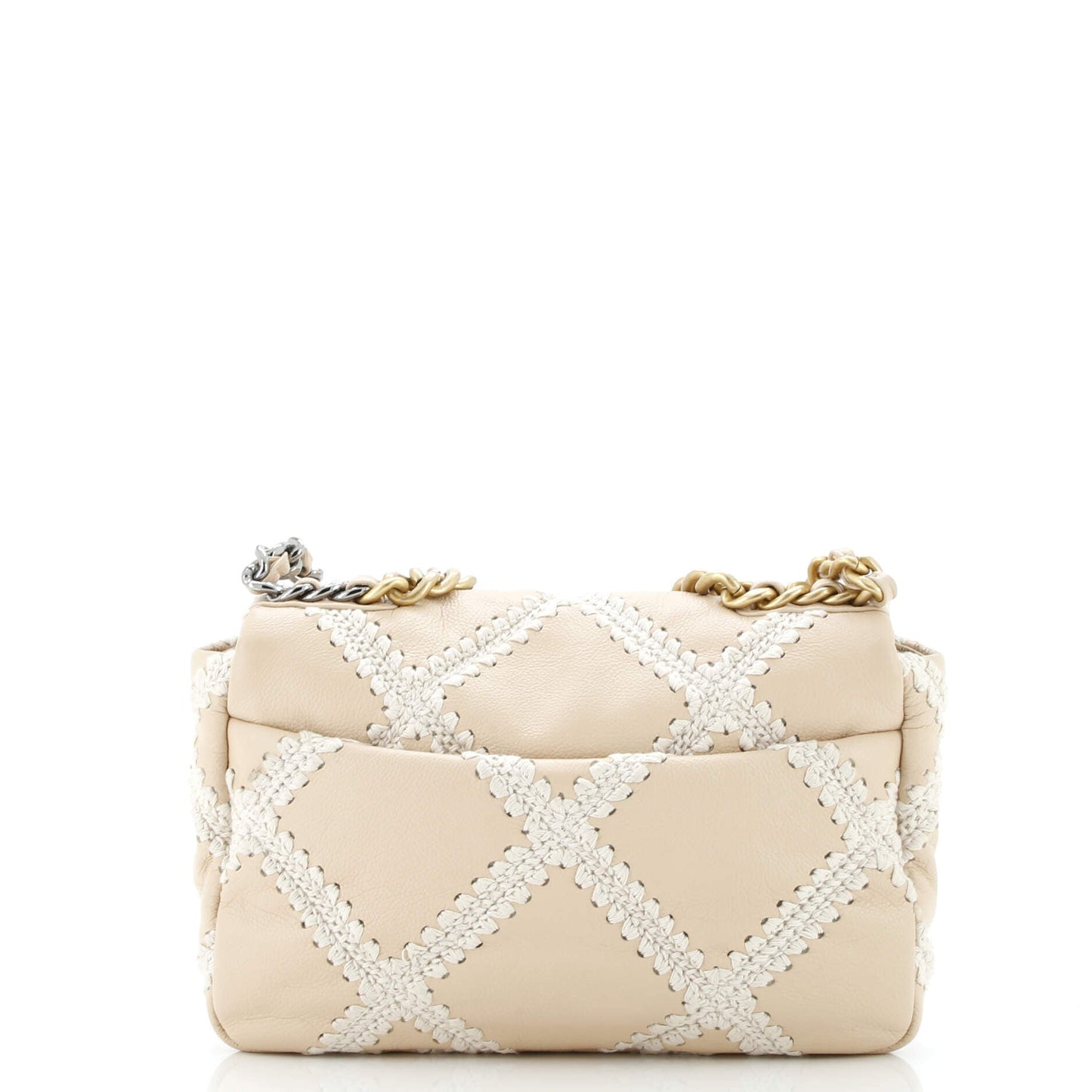 19 Flap Bag Crochet Quilted Calfskin Medium