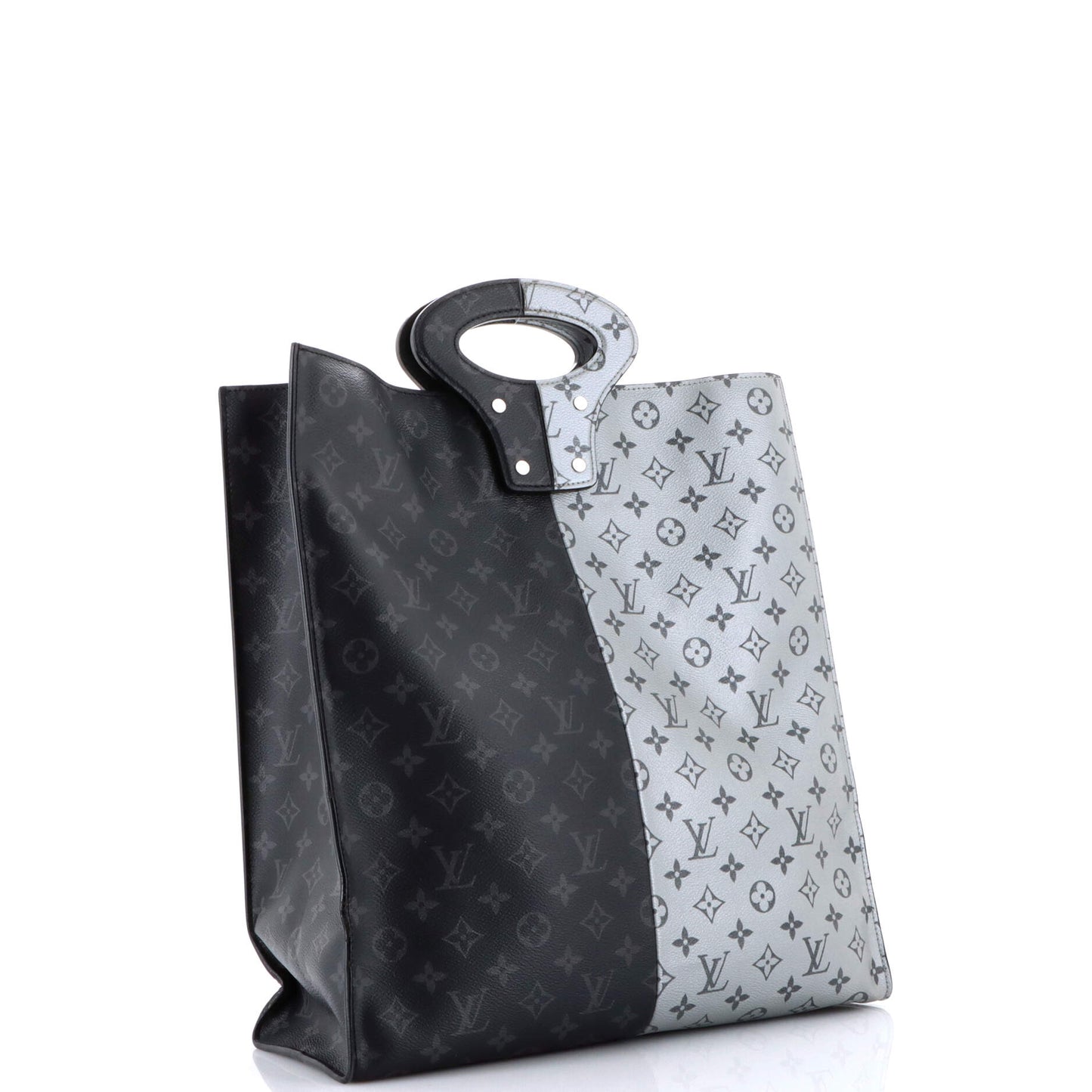 North South Tote Monogram Eclipse Split Canvas