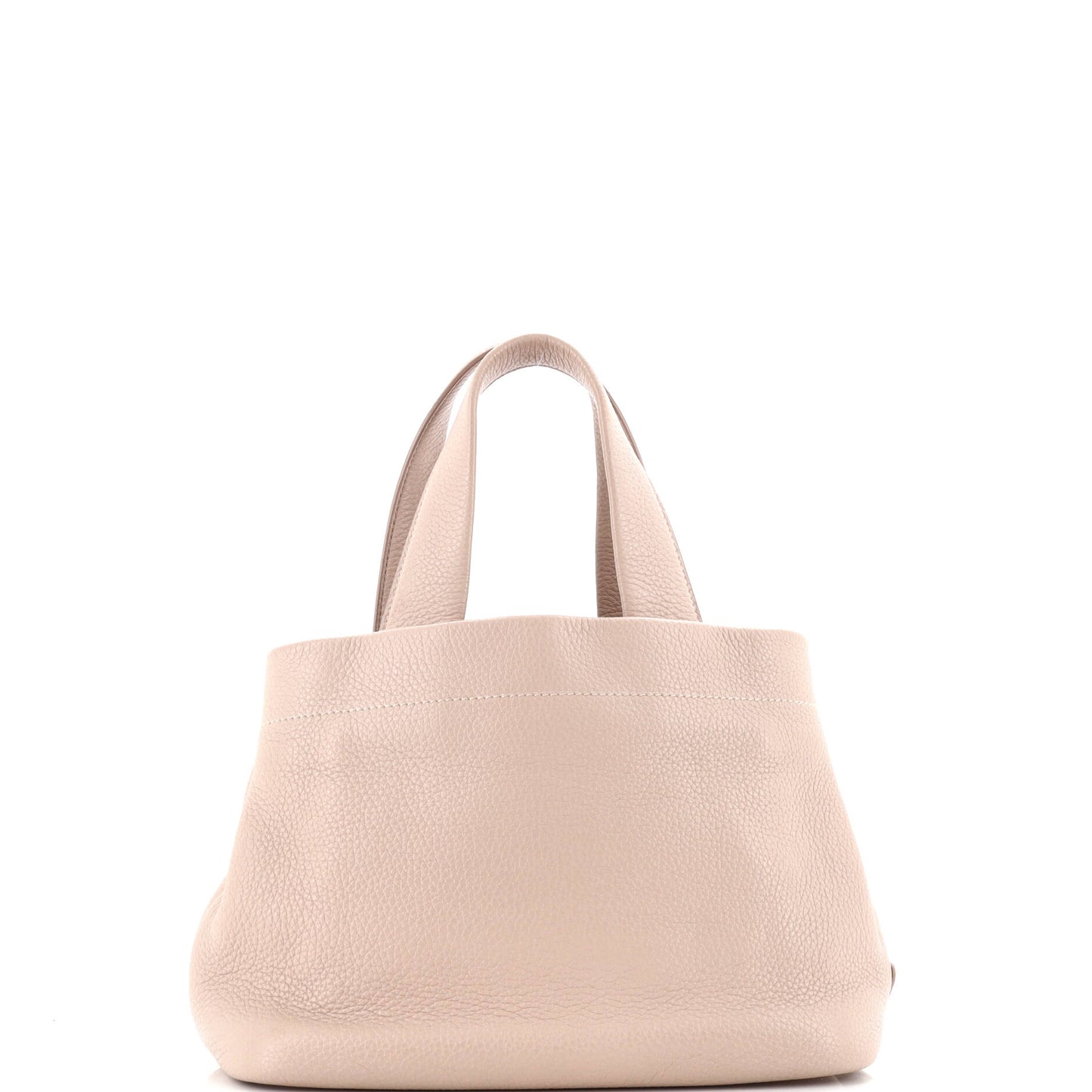 Logo Tote Bag Perforated Leather Small