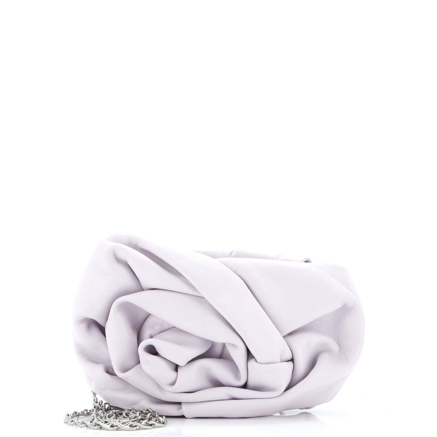 Rose Chain Clutch Leather