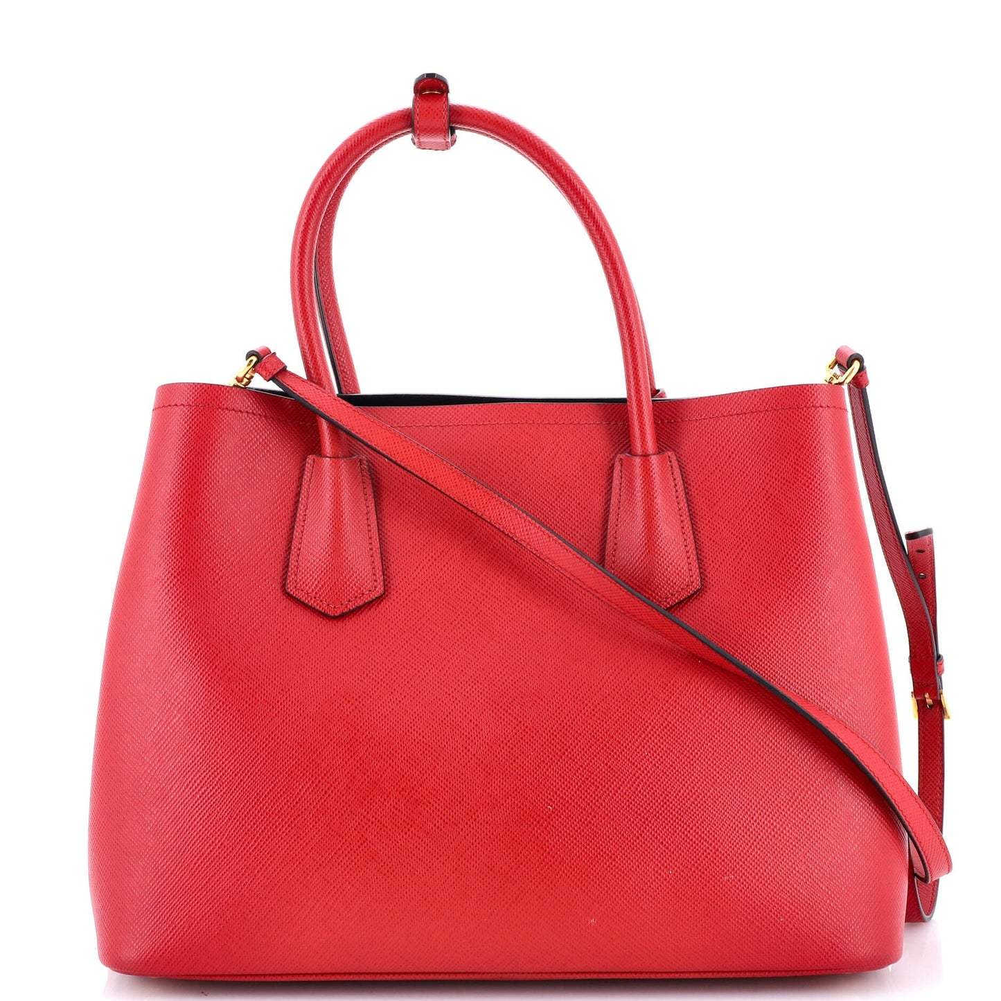 Cuir Double Tote Saffiano Leather Medium