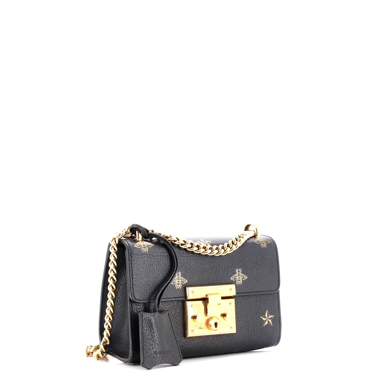 Padlock Shoulder Bag Printed Leather Small