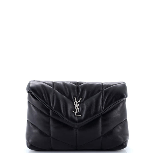 LouLou Puffer Clutch Leather Small