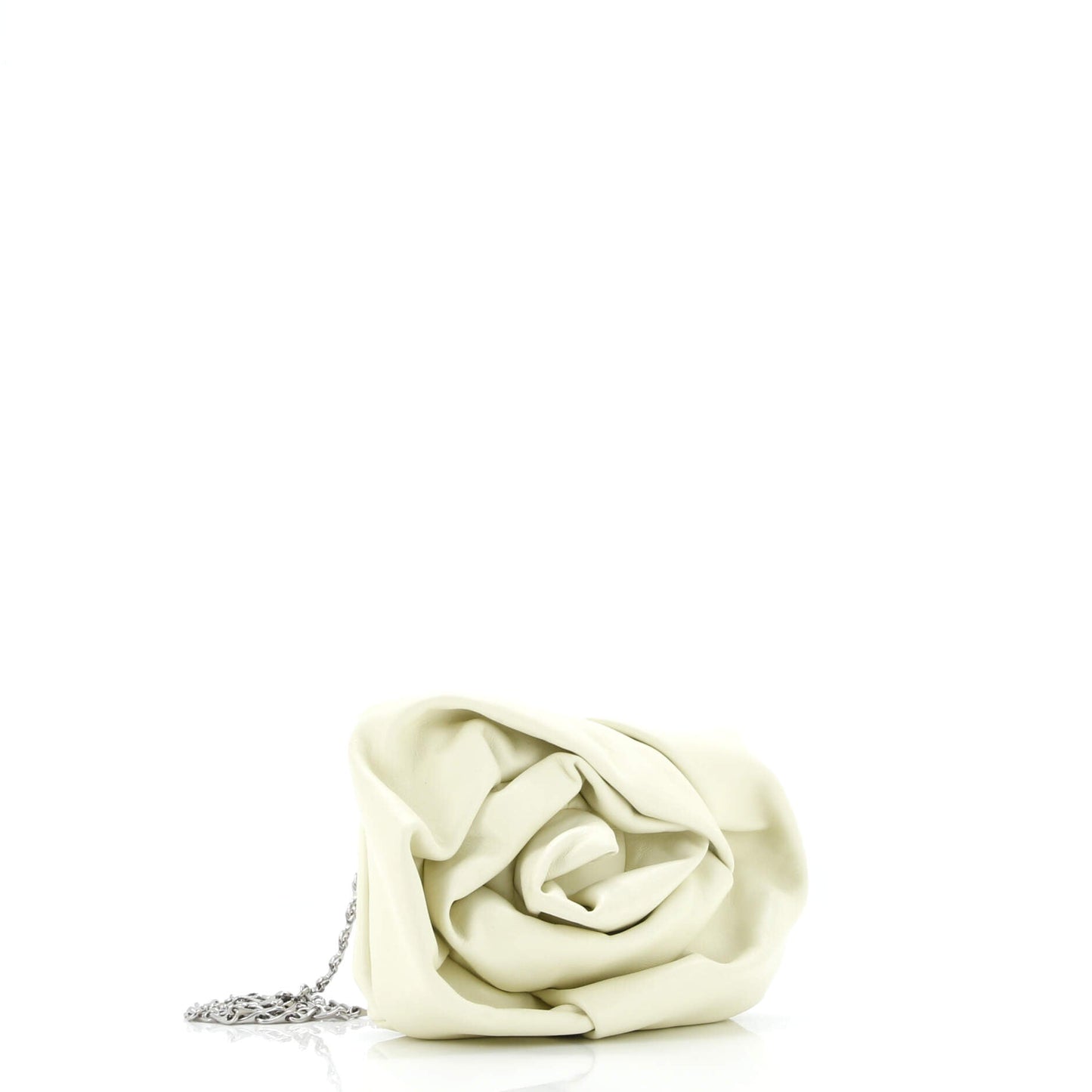 Rose Chain Clutch Leather