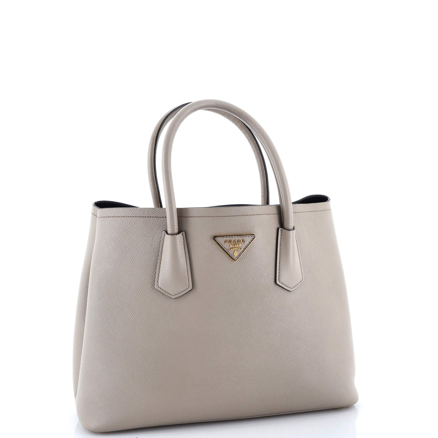 Cuir Double Tote Saffiano Leather Medium