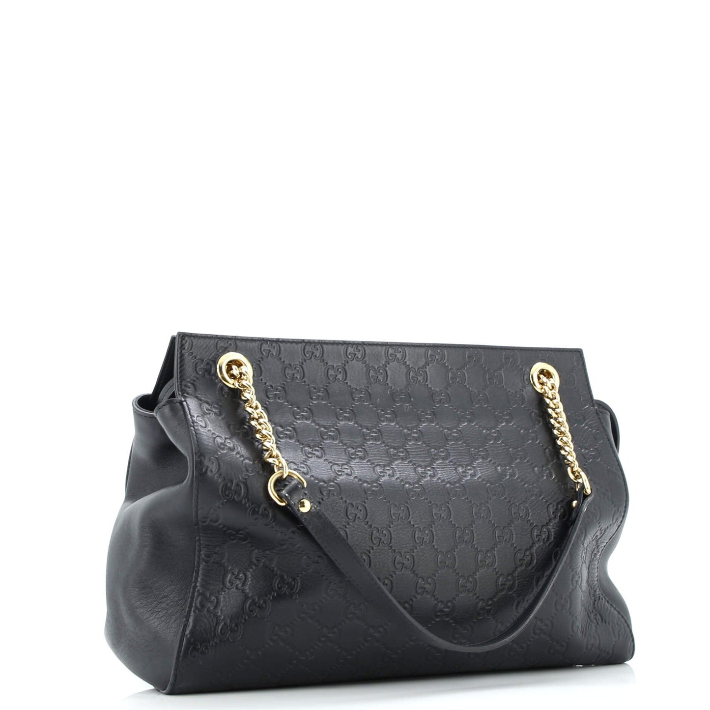 Soft Signature Shoulder Bag Guccissima Leather Large