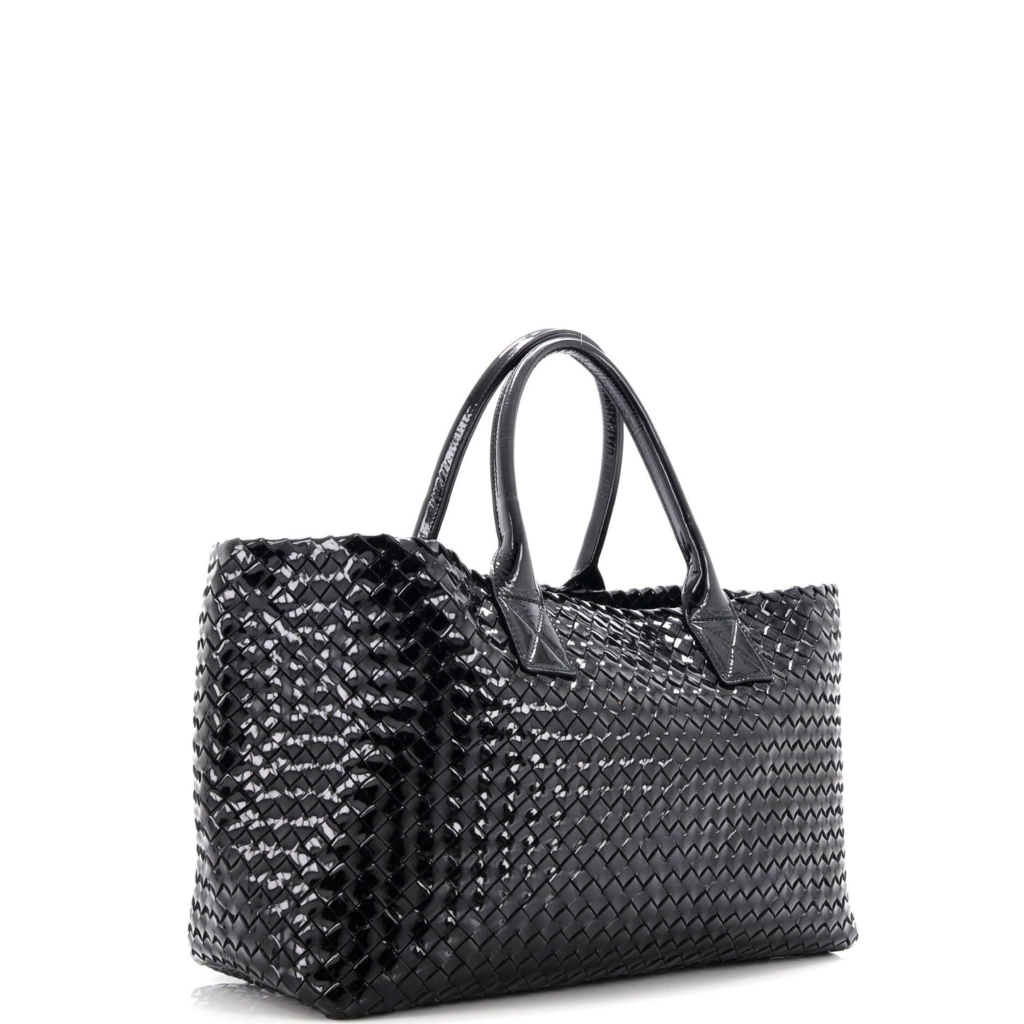 Cabat Tote Intrecciato Patent Large
