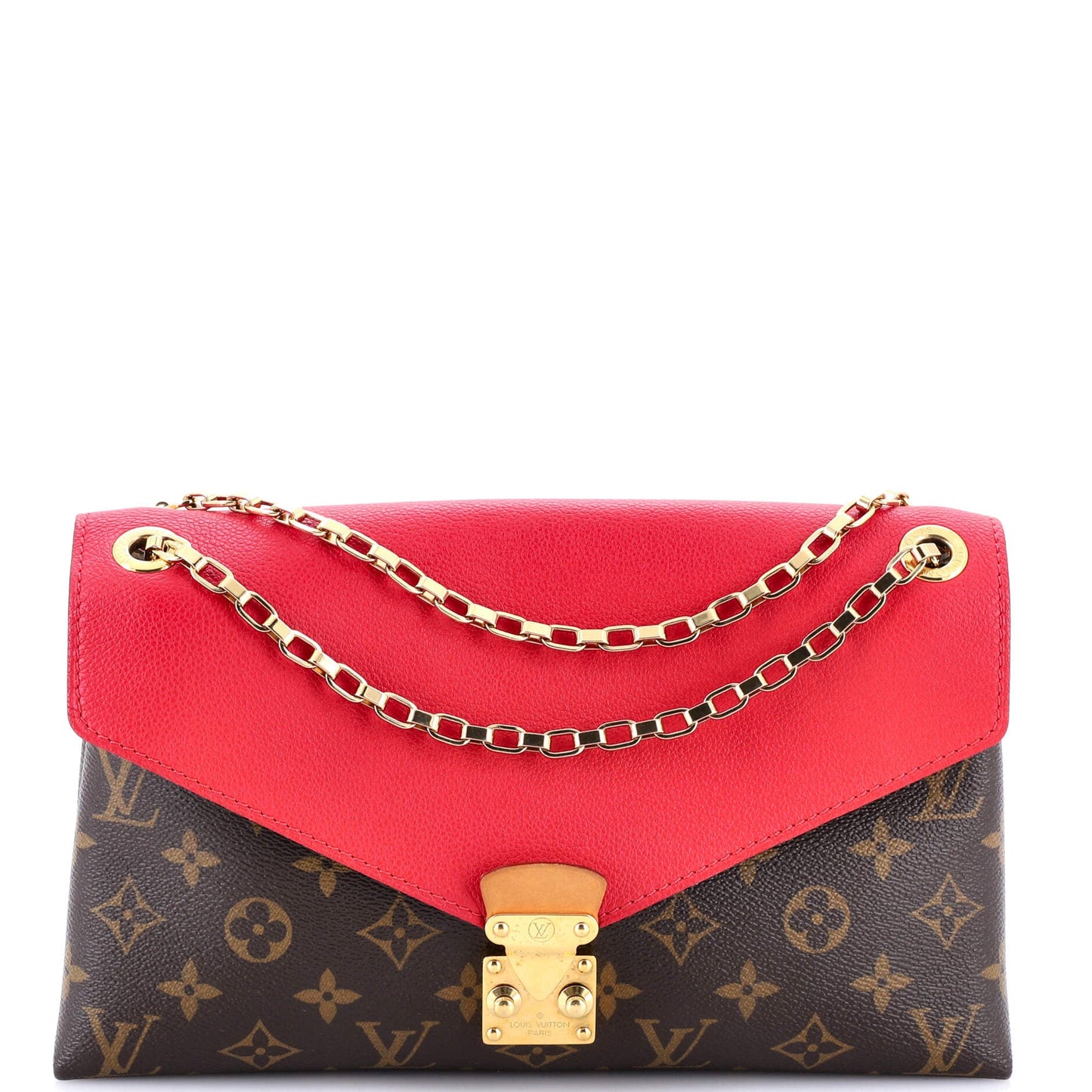 Pallas Chain Shoulder Bag Monogram Canvas and Calfskin