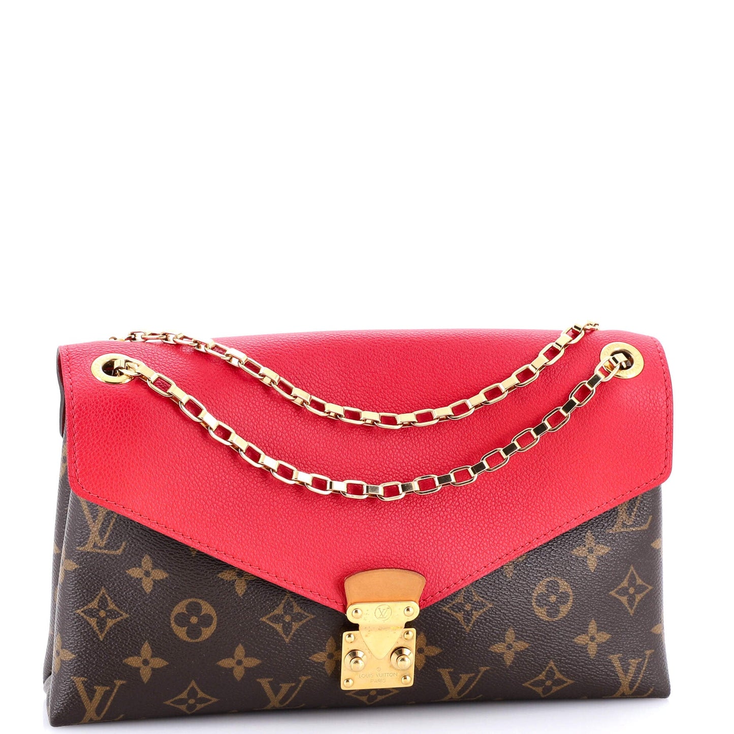 Pallas Chain Shoulder Bag Monogram Canvas and Calfskin