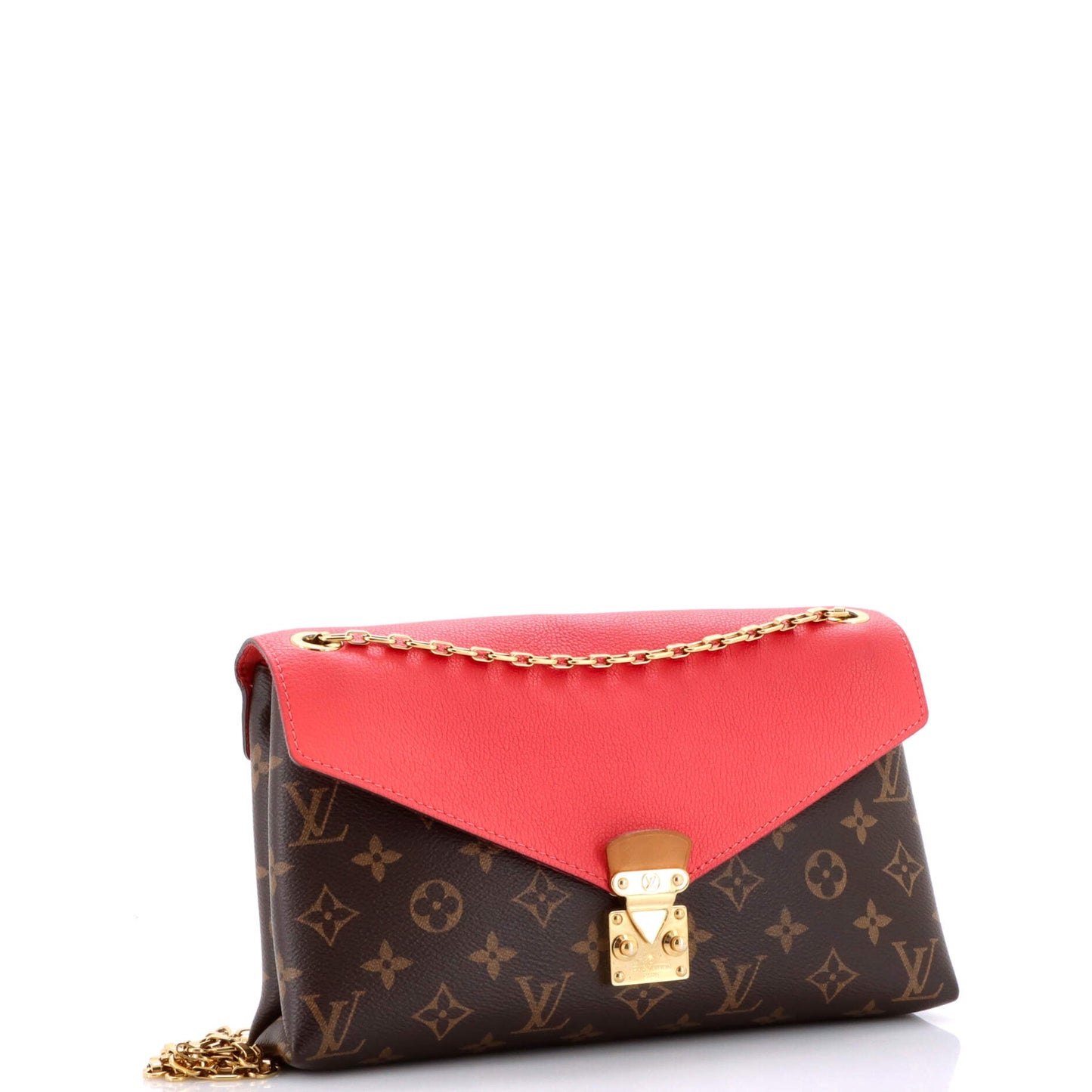 Pallas Chain Shoulder Bag Monogram Canvas and Calfskin