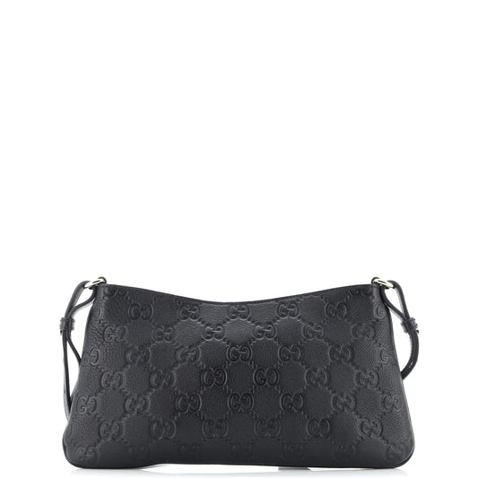 Emblem Chain Shoulder Bag Guccissima Leather Medium