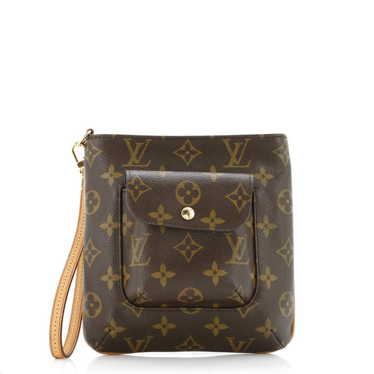 Partition Wristlet Clutch Monogram Canvas