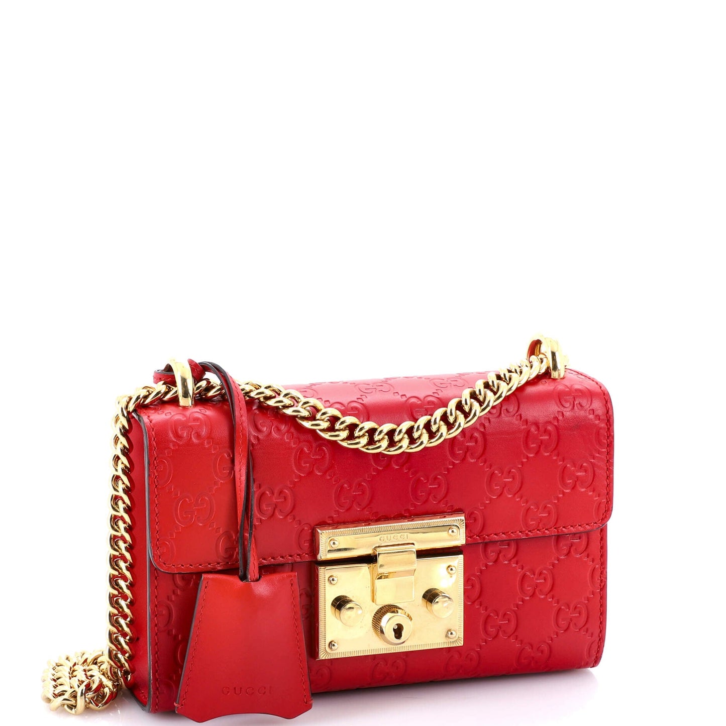 Padlock Shoulder Bag Guccissima Leather Small