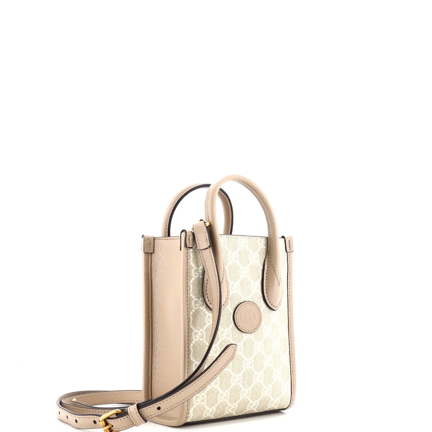 Interlocking G Patch Tote GG Coated Canvas Mini