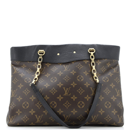 Pallas Shopper Monogram Canvas and Calfskin