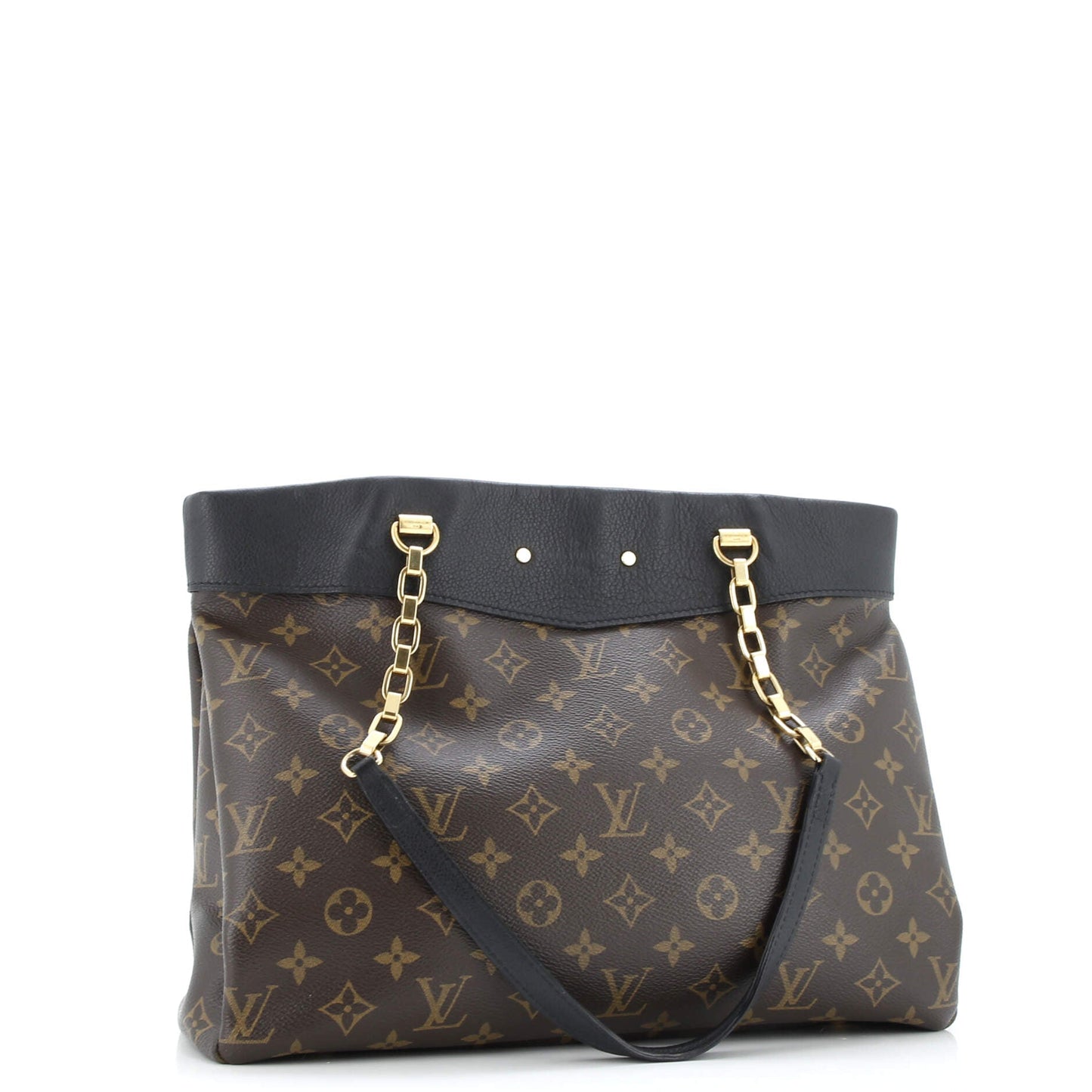 Pallas Shopper Monogram Canvas and Calfskin