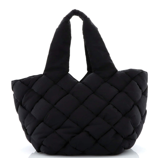 Cassette Paper Tote Intrecciato Nylon