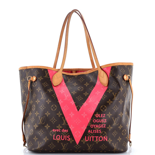 Neverfull NM Tote Limited Edition Cities V Monogram Canvas MM