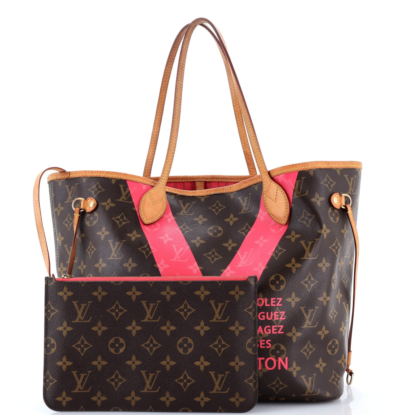 Neverfull NM Tote Limited Edition Cities V Monogram Canvas MM